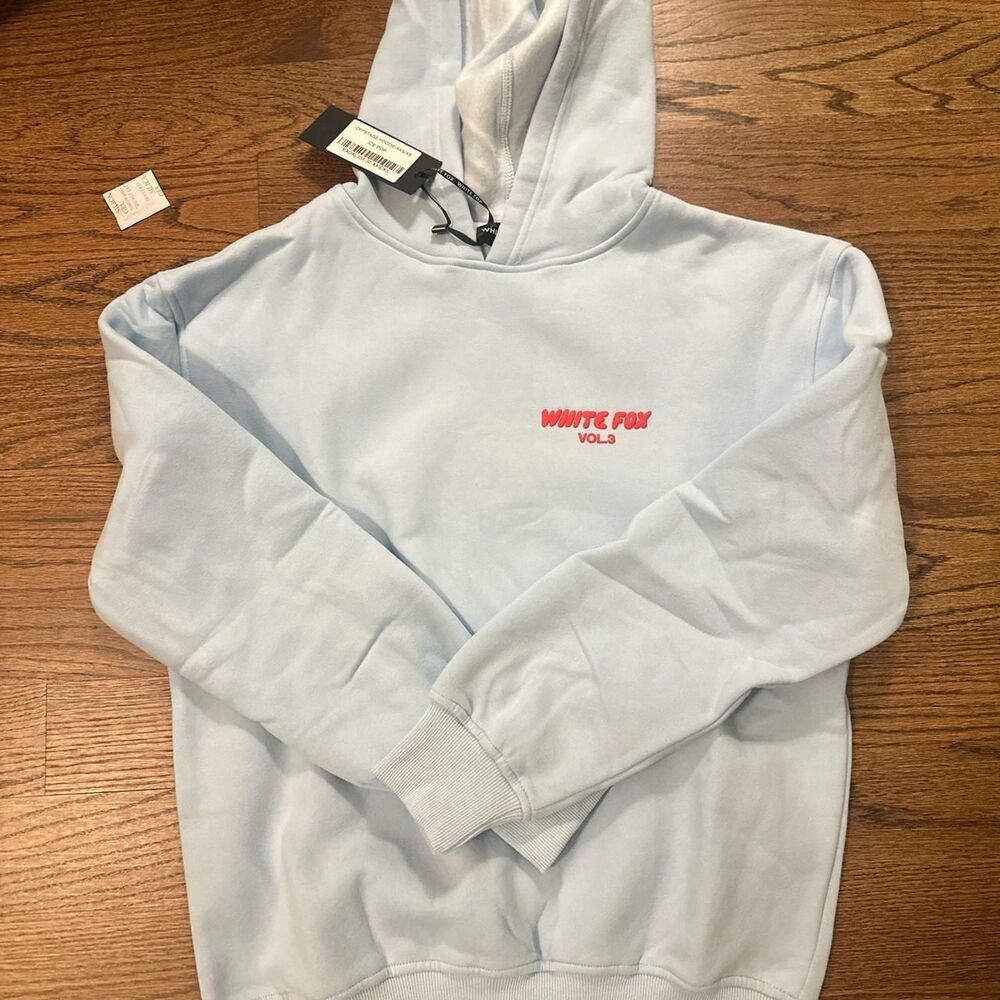 White-fox-boutique Women's Blue Hoodie
